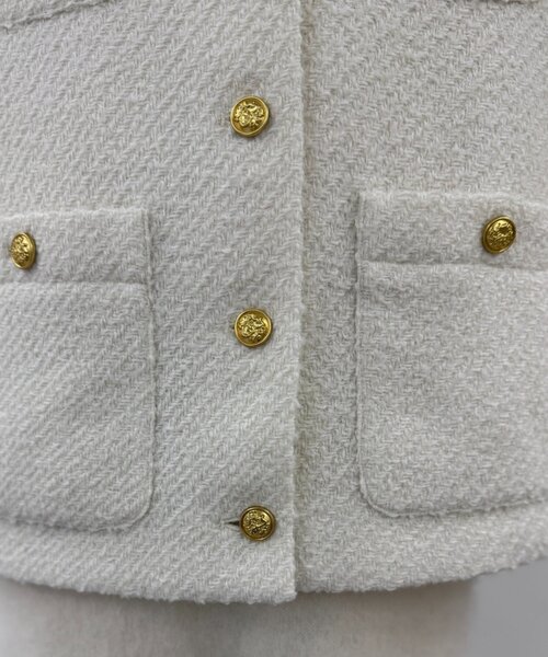 20周年限定】ツイードジャケット（ノーカラージャケット