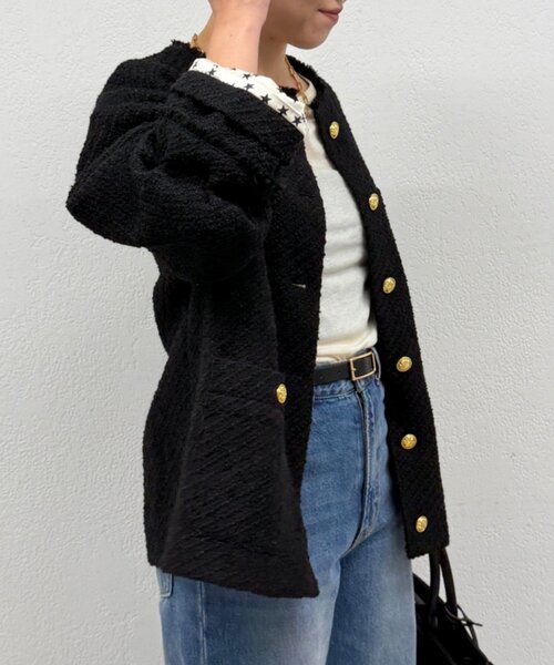 20周年限定】ツイードジャケット（ノーカラージャケット