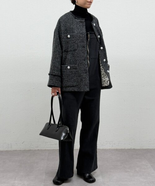 20周年限定】ツイードジャケット（ノーカラージャケット