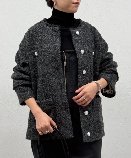 セール】【20周年限定】ツイードジャケット（ノーカラージャケット