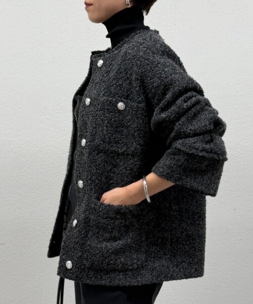 セール】【20周年限定】ツイードジャケット（ノーカラージャケット