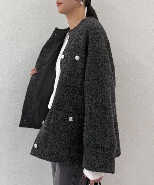 セール】【20周年限定】ツイードジャケット（ノーカラージャケット