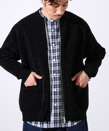 GLOSTER | 【チクチクしないニットシリーズ】モールダブルフェイス クルージップカーデ(カーディガン/ボレロ)