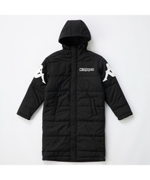 Kappa（カッパ）の「Kappa カッパ キッズ ブランド ロゴ 軽量タフタ フード付き 中綿 ベンチコート ジャケット（ダウンジャケット/コート・キッズ）」