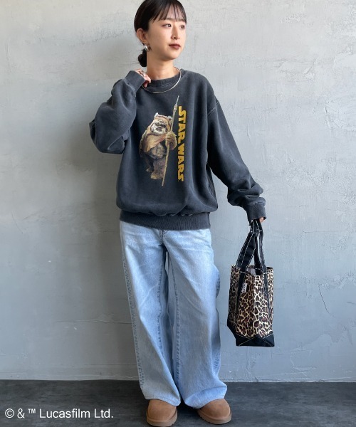GOOD ROCK SPEED（グッドロックスピード）の「[GOOD ROCK SPEED/グッドロックスピード] 別注 / STAR WARS / EWOK / プリントスウェット / ディズニー（スウェット・レディース・チャコールグレー・M/XL/L）」の18枚目の写真