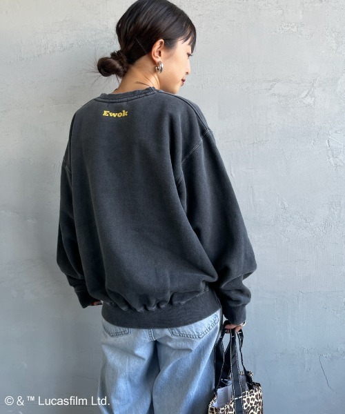 GOOD ROCK SPEED（グッドロックスピード）の「[GOOD ROCK SPEED/グッドロックスピード] 別注 / STAR WARS / EWOK / プリントスウェット / ディズニー（スウェット・レディース・チャコールグレー・M/XL/L）」の5枚目の写真
