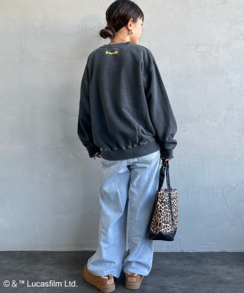 GOOD ROCK SPEED（グッドロックスピード）の「[GOOD ROCK SPEED/グッドロックスピード] 別注 / STAR WARS / EWOK / プリントスウェット / ディズニー（スウェット・レディース・チャコールグレー・M/XL/L）」の8枚目の写真