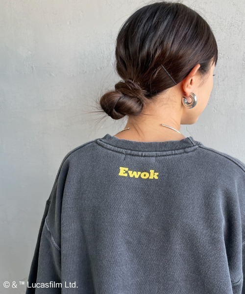 GOOD ROCK SPEED（グッドロックスピード）の「[GOOD ROCK SPEED/グッドロックスピード] 別注 / STAR WARS / EWOK / プリントスウェット / ディズニー（スウェット・レディース・チャコールグレー・M/XL/L）」の10枚目の写真