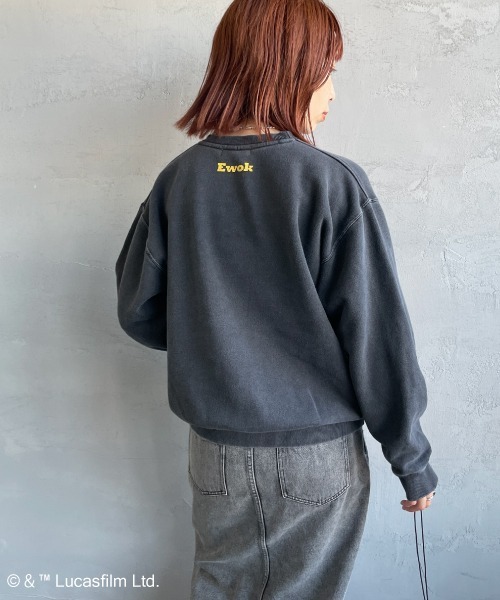 GOOD ROCK SPEED（グッドロックスピード）の「[GOOD ROCK SPEED/グッドロックスピード] 別注 / STAR WARS / EWOK / プリントスウェット / ディズニー（スウェット・レディース・チャコールグレー・M/XL/L）」の14枚目の写真