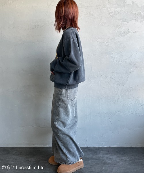 GOOD ROCK SPEED（グッドロックスピード）の「[GOOD ROCK SPEED/グッドロックスピード] 別注 / STAR WARS / EWOK / プリントスウェット / ディズニー（スウェット・レディース・チャコールグレー・M/XL/L）」の16枚目の写真