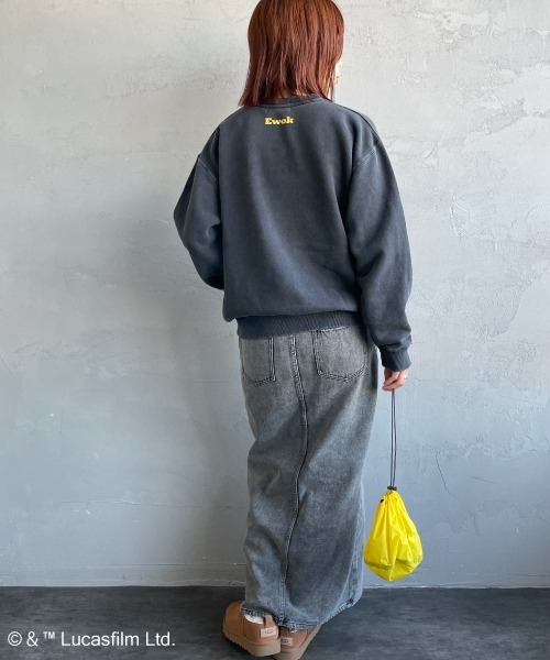 GOOD ROCK SPEED（グッドロックスピード）の「[GOOD ROCK SPEED/グッドロックスピード] 別注 / STAR WARS / EWOK / プリントスウェット / ディズニー（スウェット・レディース・チャコールグレー・M/XL/L）」の17枚目の写真