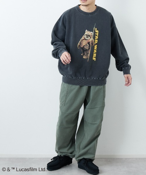 GOOD ROCK SPEED（グッドロックスピード）の「[GOOD ROCK SPEED/グッドロックスピード] 別注 / STAR WARS / EWOK / プリントスウェット / ディズニー（スウェット・レディース・チャコールグレー・M/XL/L）」の22枚目の写真