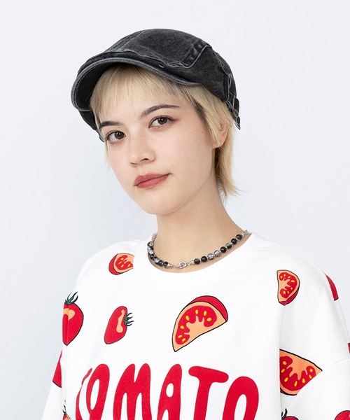 PUNYUS（プニュズ）の「ハンチングキャップ（キャップ・レディース・ブラック・FREE）」の6枚目の写真