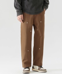 aimoha（アイモハ）の「スタッズデザイン ダブルニーワークパンツ/Studded double knee work pants（チノパンツ）」