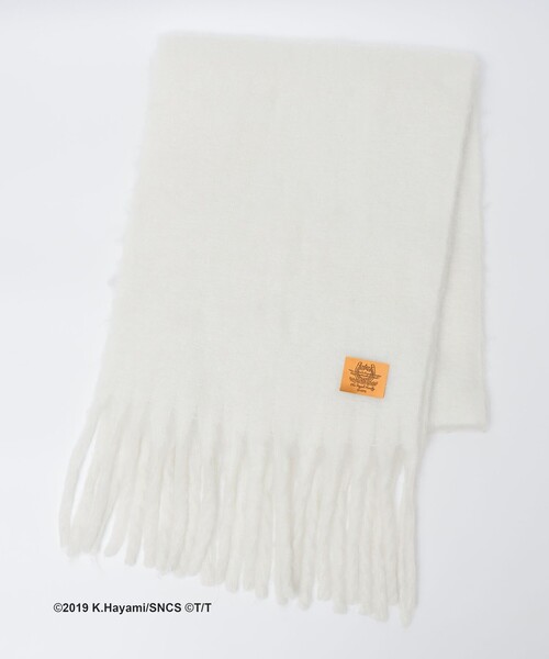 SHIPS(シップス)の「SHIPS: 日曜劇場『ザ・ロイヤルファミリー』クラシック ホースシューロゴパッチ ボリューム マフラー(マフラー・メンズ・ナチュラル・ONE SIZE)」の3枚目の写真