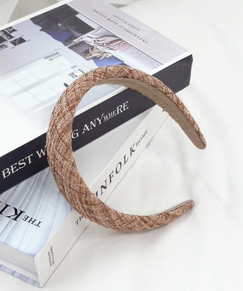 apres jour（アプレジュール）の「【apres jour×ARIAZ】ツイードカチューシャ（カチューシャ・レディース・ベージュ/オフホワイト/ブラック・FREE）」の6枚目の写真