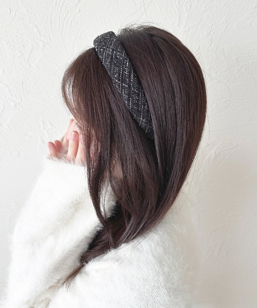 apres jour（アプレジュール）の「【apres jour×ARIAZ】ツイードカチューシャ（カチューシャ・レディース・ベージュ/オフホワイト/ブラック・FREE）」の8枚目の写真