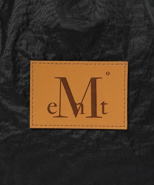MUCENT(ムセント)の「A'GEM/9 × .kom 『MUCENT/ムーセント』 TATIA LEATHER PATCH ZIPPER POINT GYM SACK UNISEX /レジャーパッチZIPポイントジムサック(バックパック/リュック・レディース・ブラック・FREE)」の3枚目の写真