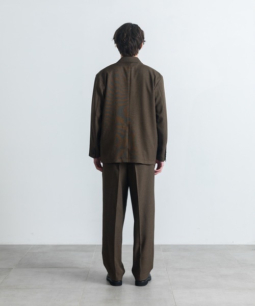 CITY TOKYO（シティトウキョウ）の「【CITY TOKYO/シティートーキョー】SUMMER TWEED ダブルブレザー（テーラードジャケット・メンズ・ブラウン・1/2）」の5枚目の写真