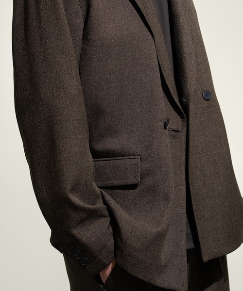 CITY TOKYO（シティトウキョウ）の「【CITY TOKYO/シティートーキョー】SUMMER TWEED ダブルブレザー（テーラードジャケット・メンズ・ブラウン・1/2）」の9枚目の写真