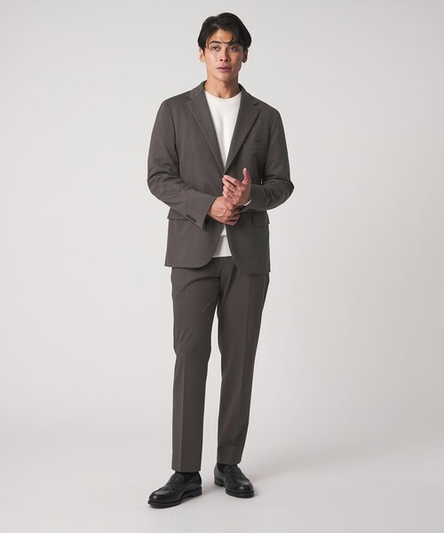 A DAY IN THE LIFE UNITED ARROWS(アデイインザライフユナイテッドアローズ)の「ツイル ポンチ ジャージー 2ボタンジャケット-セットアップ対応-<A DAY IN THE LIFE>(テーラードジャケット・メンズ・オリーブ/ダークグレー/ネイビー・M/S/L/XL)」の5枚目の写真