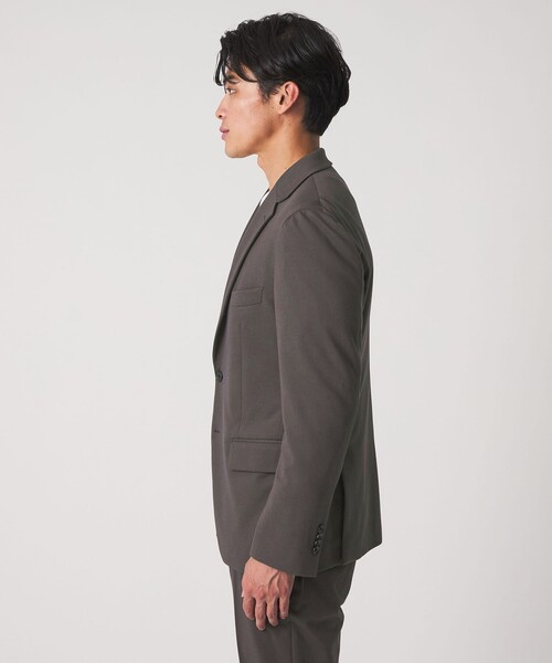 A DAY IN THE LIFE UNITED ARROWS(アデイインザライフユナイテッドアローズ)の「ツイル ポンチ ジャージー 2ボタンジャケット-セットアップ対応-<A DAY IN THE LIFE>(テーラードジャケット・メンズ・オリーブ/ダークグレー/ネイビー・M/S/L/XL)」の11枚目の写真