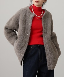 OMNES | OMNES Supremo フェザーヤーンダブルフェイスニットカーディガン(カーディガン/ボレロ)