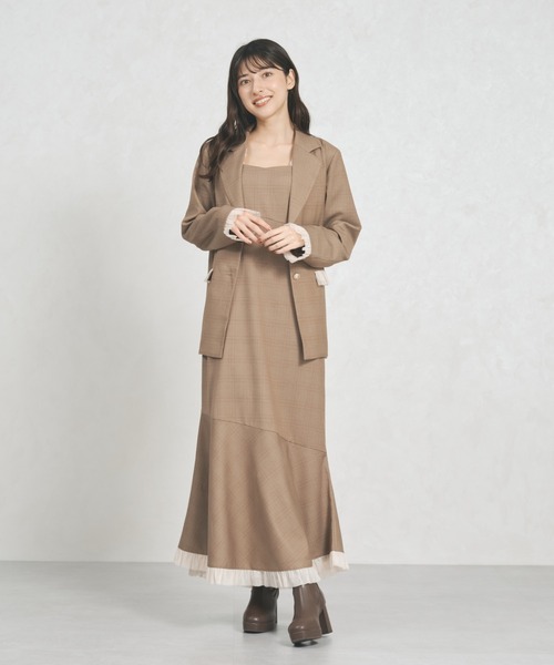 31 Sons de mode（トランテアン　ソン　ドゥ　モード）の「WEB限定アイテム チュールフリルジャケット（テーラードジャケット・レディース・ピンク/アイボリー/ブラウン系・ﾌﾘ-）」の20枚目の写真