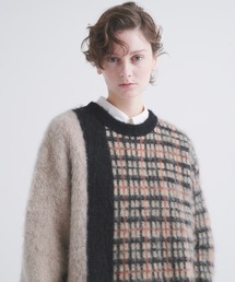 CULLNI | CULLNI for DAKS LONDON Asymmetrical Mohair Shaggy Pullover Knit(ニット/セーター)