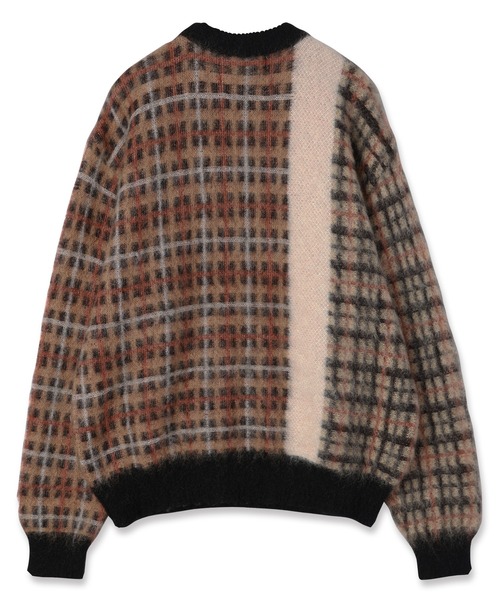CULLNI（クルニ）の「CULLNI for DAKS LONDON Asymmetrical Mohair Shaggy Pullover Knit（ニット/セーター・メンズ・ブラック×ブラック/チャコール/チェック/ブラック×ベージュ・0/1/2）」の14枚目の写真