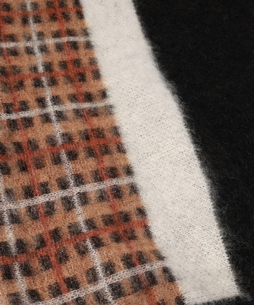 CULLNI（クルニ）の「CULLNI for DAKS LONDON Asymmetrical Mohair Shaggy Pullover Knit（ニット/セーター・メンズ・ブラック×ブラック/チャコール/チェック/ブラック×ベージュ・0/1/2）」の19枚目の写真