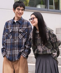 WEGO | WEGO/【25年秋冬新作】ヘビーネルチェックシャツ(LS)(シャツ/ブラウス)