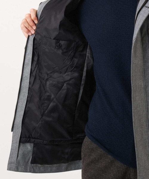 MICHEL KLEIN HOMME (ミッシェルクランオム)の「3WAYライナー付きコート(ステンカラーコート・メンズ・ブラック/グレー・MEDIUM/LARGE/X-LARGE)」の5枚目の写真