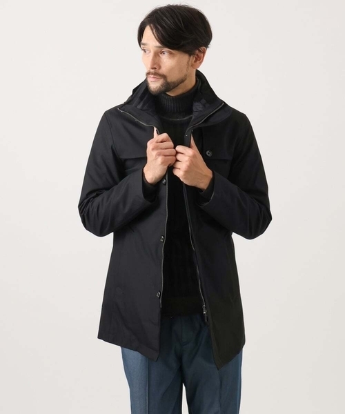 MICHEL KLEIN HOMME (ミッシェルクランオム)の「3WAYライナー付きコート(ステンカラーコート・メンズ・ブラック/グレー・MEDIUM/LARGE/X-LARGE)」の7枚目の写真