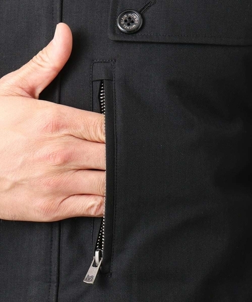 MICHEL KLEIN HOMME (ミッシェルクランオム)の「3WAYライナー付きコート(ステンカラーコート・メンズ・ブラック/グレー・MEDIUM/LARGE/X-LARGE)」の12枚目の写真