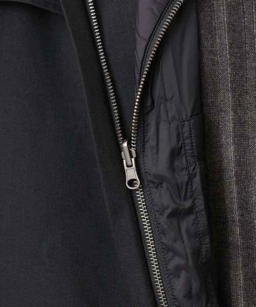 MICHEL KLEIN HOMME (ミッシェルクランオム)の「3WAYライナー付きコート(ステンカラーコート・メンズ・ブラック/グレー・MEDIUM/LARGE/X-LARGE)」の18枚目の写真