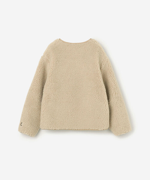 ORCIVAL（オーシバル）の「ORCIVAL | ボアフリース ノーカラーブルゾン WOMEN（ノーカラージャケット・レディース・ベージュ/オフホワイト・1）」の12枚目の写真