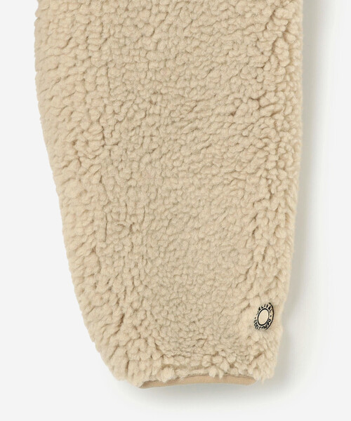 ORCIVAL（オーシバル）の「ORCIVAL | ボアフリース ノーカラーブルゾン WOMEN（ノーカラージャケット・レディース・ベージュ/オフホワイト・1）」の14枚目の写真