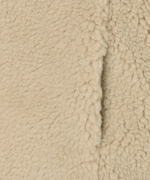 ORCIVAL（オーシバル）の「ORCIVAL | ボアフリース ノーカラーブルゾン WOMEN（ノーカラージャケット・レディース・ベージュ/オフホワイト・1）」の15枚目の写真