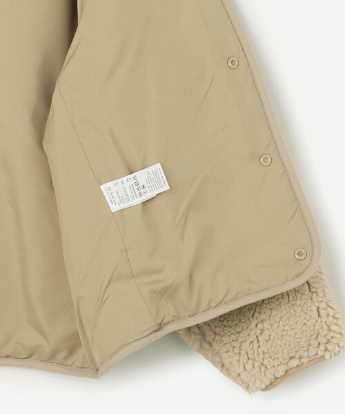 ORCIVAL（オーシバル）の「ORCIVAL | ボアフリース ノーカラーブルゾン WOMEN（ノーカラージャケット・レディース・ベージュ/オフホワイト・1）」の17枚目の写真