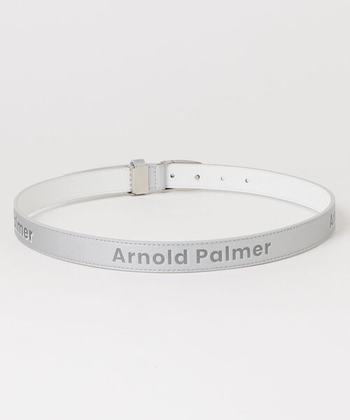 Arnold Palmer(アーノルドパーマー)の「Arnold Palmer ロゴプリントベルト(ベルト・レディース・ホワイト/ブラック/シルバー・FREE)」の5枚目の写真