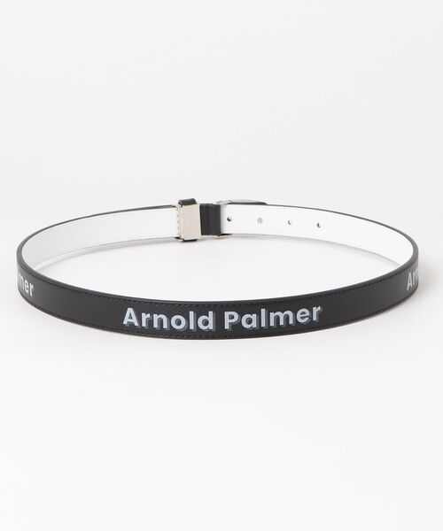 Arnold Palmer(アーノルドパーマー)の「Arnold Palmer ロゴプリントベルト(ベルト・レディース・ホワイト/ブラック/シルバー・FREE)」の6枚目の写真
