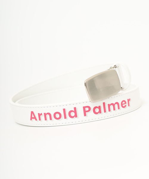 Arnold Palmer(アーノルドパーマー)の「Arnold Palmer ロゴプリントベルト(ベルト・レディース・ホワイト/ブラック/シルバー・FREE)」の2枚目の写真