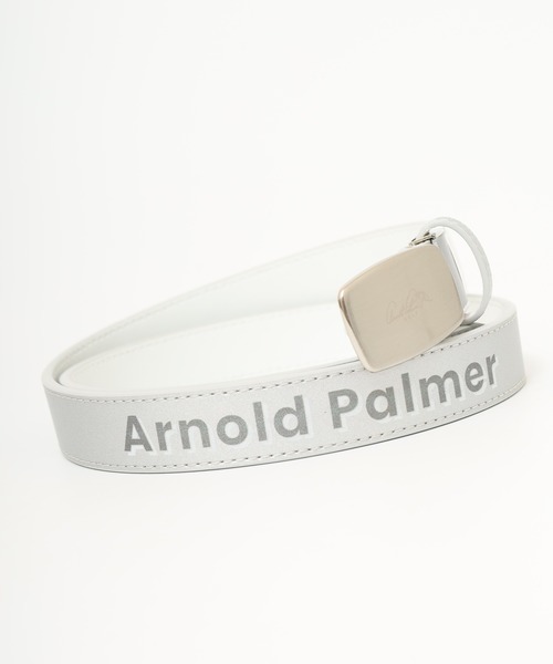 Arnold Palmer(アーノルドパーマー)の「Arnold Palmer ロゴプリントベルト(ベルト・レディース・ホワイト/ブラック/シルバー・FREE)」の3枚目の写真