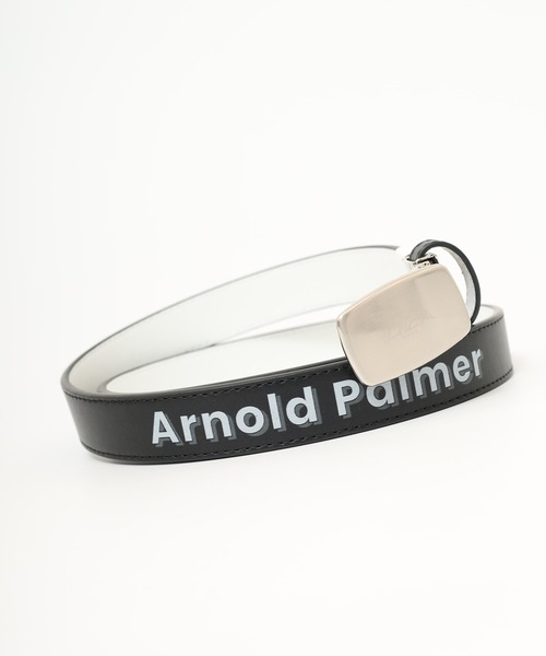 Arnold Palmer(アーノルドパーマー)の「Arnold Palmer ロゴプリントベルト(ベルト・レディース・ホワイト/ブラック/シルバー・FREE)」の1枚目の写真