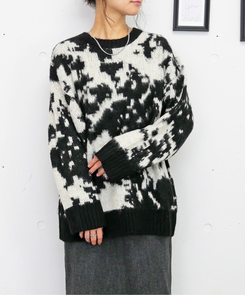 新品未使用24FW archivio キラキラロゴ入りモノトーンセーター 38号 セール】ニュアンスニット（ニット/セーター）｜FUN（ファン）の