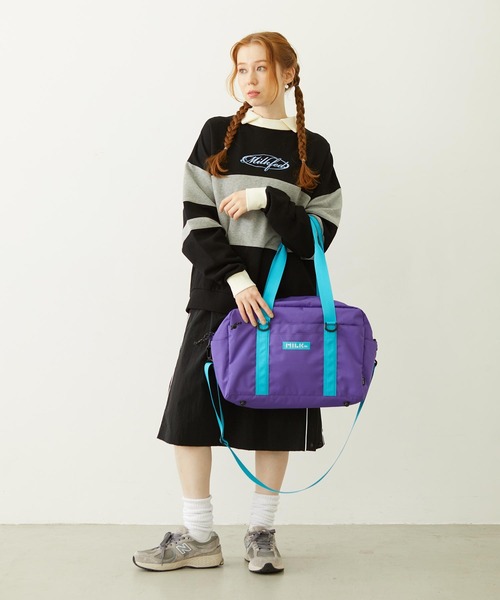 MILKFED.（ミルクフェド）の「PANELED COLOR BLOCK TOP（スウェット・レディース・ブラック/ネイビー/グリーン・ONE SIZE）」の22枚目の写真