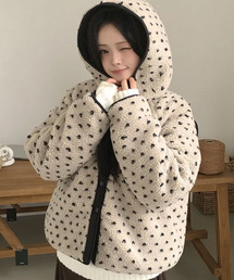 VIVID LADY（ビビッドレディー）の「ドットボアフード付きアウター（ブルゾン）」