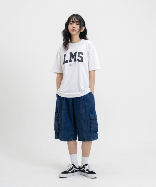 LEMAIN SECOND（リメインセカンド）の「BERMUDA WIDE ONE-TUCK CARGO DENIM SHORTS [MEDIUM BLUE]（その他パンツ・メンズ・その他・SMALL/MEDIUM）」の4枚目の写真