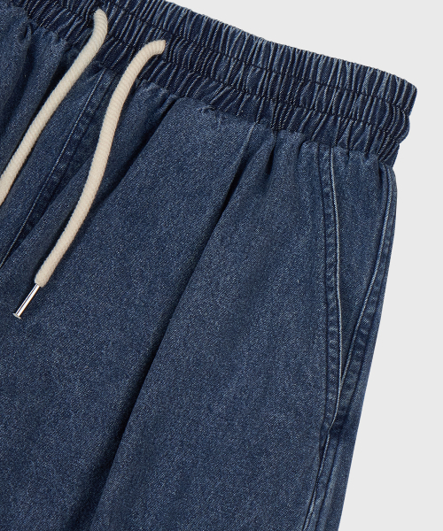 LEMAIN SECOND（リメインセカンド）の「BERMUDA WIDE ONE-TUCK CARGO DENIM SHORTS [MEDIUM BLUE]（その他パンツ・メンズ・その他・SMALL/MEDIUM）」の7枚目の写真